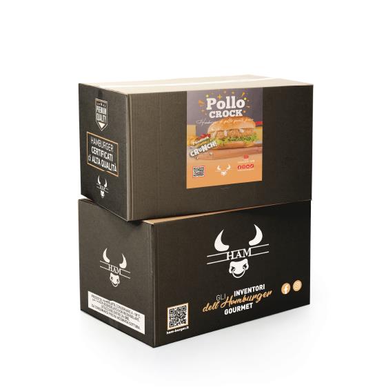 POLLO-CROCK HAMBURGER DI POLLO PANATO 180g 12 pz 2,16kg