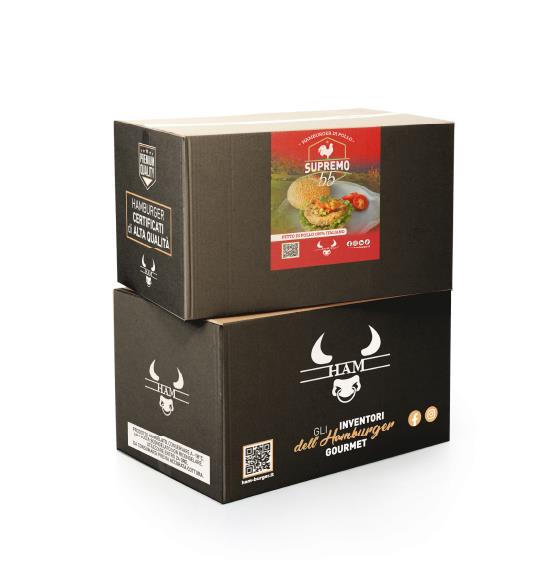 SUPREMO 55 HAMBURGER DI POLLO RUSPANTE 200 g Pz. 12